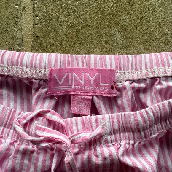 Target Pink and White Striped Pajama Pants - Picture 2 of 4